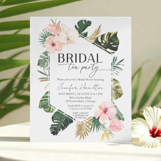 Budget Bridal tea Party Bridal Shower Invitation (Creator Uploaded)