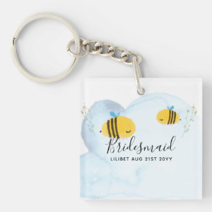 BUDGET Bridesmaid Bridal Party Gifts Bumble BEES Key Ring