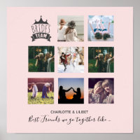 BUDGET Bridesmaid Gifts PHOTO COLLAGE Quotes BFF