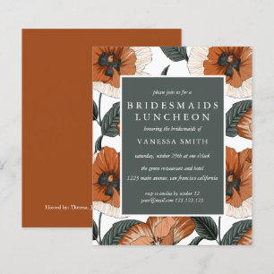 BUDGET Bridesmaids Luncheon Orange Green Flowers