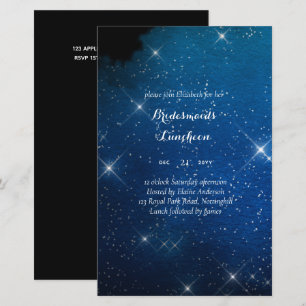 BUDGET Bridesmaids Luncheon Starry Night Blue