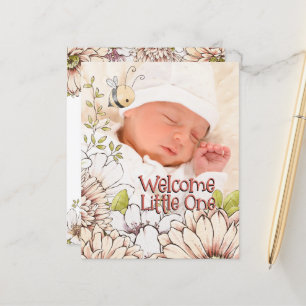 Budget Bumblebee Baby Photo Birth Announcement