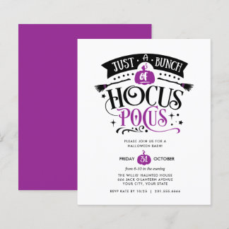 BUDGET Bunch of Hocus Pocus Halloween Bash Party