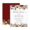 Budget Burgundy Floral Bridal Shower Invitations