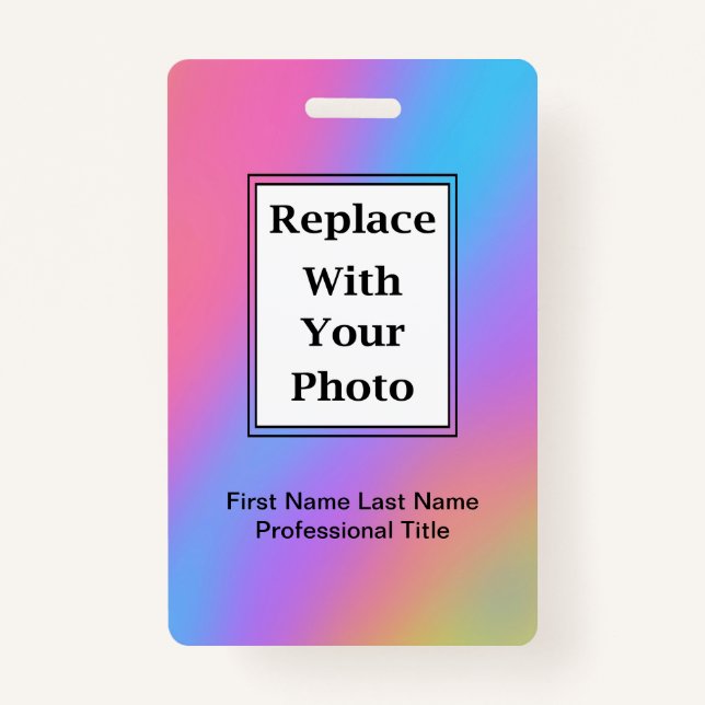 Budget Business Employee Photo ID Badges (Front)