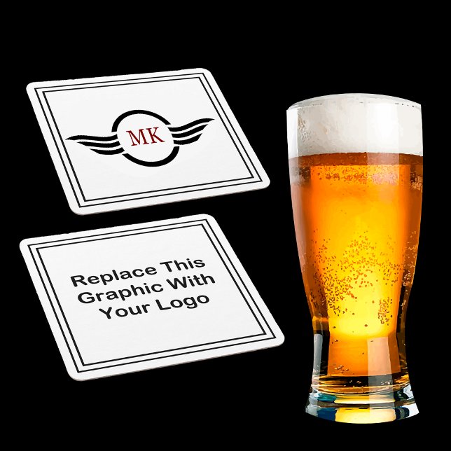 Budget Business Logo Coasters (Budget Logo Drink Coasters)