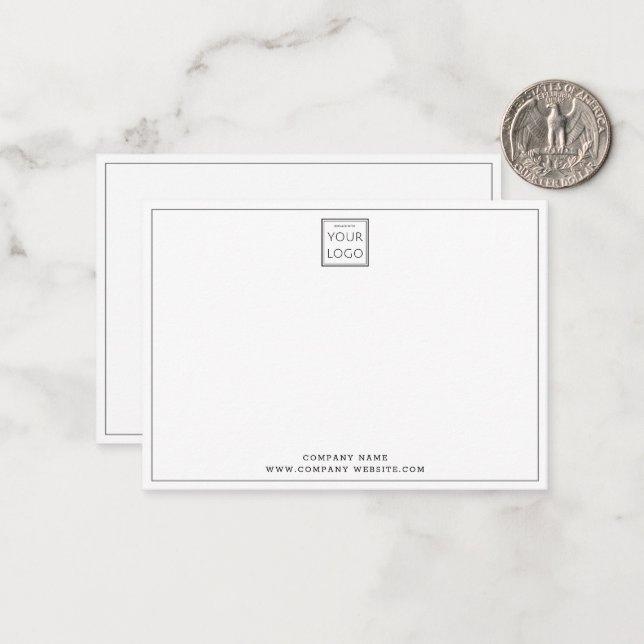 Budget Business Logo Company Name Silver Grey   Card (Front/Back In Situ)