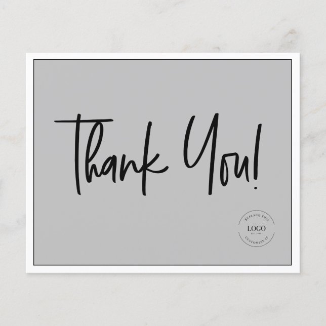 Budget Business Logo Social QR Code Thank You  Flyer (Front)