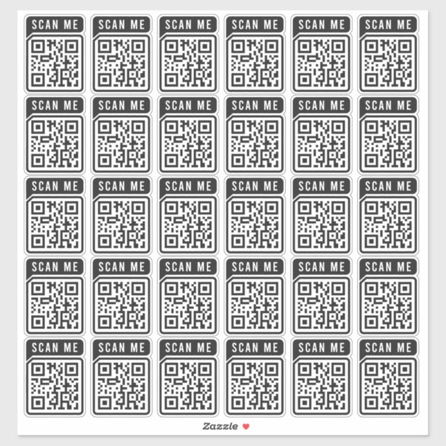 Budget Business Scan Me QR Code Modern Simple (Sheet)