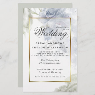 Budget but Beautiful Rustic Blue Roses