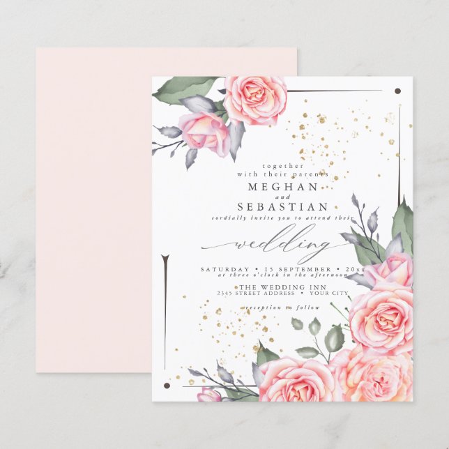 Budget But Beautiful Rustic Cottage Roses  (Front/Back)