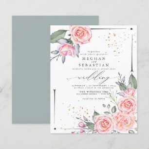 Budget But Beautiful Rustic Pink Roses