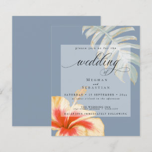 Budget But Beautiful Wedding CoralYellow Hibiscus