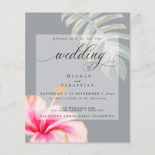 Budget But Beautiful Wedding Pink Hibiscus