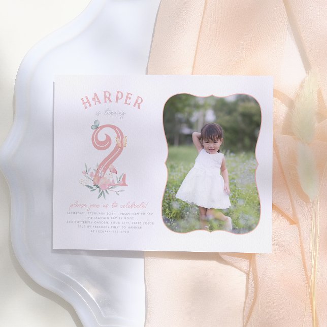 Budget Butterfly Fairytale Floral Photo Birthday (Creator Uploaded)