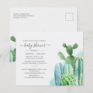 Budget Cacti Plants Botanical Couples Baby Shower