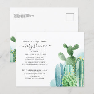 Budget Cacti Plants Botanical Couples Baby Shower