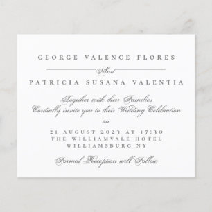 Budget Calligraphy Elegant Wedding Landscape Flyer