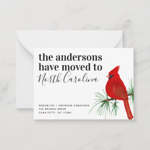 BUDGET Cardinal North Carolina Moving Announcement