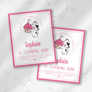 Budget Cat Kid's Birthday Party Invitation