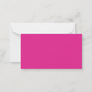 BUDGET CERISE PINK Modern Core Wedding Card