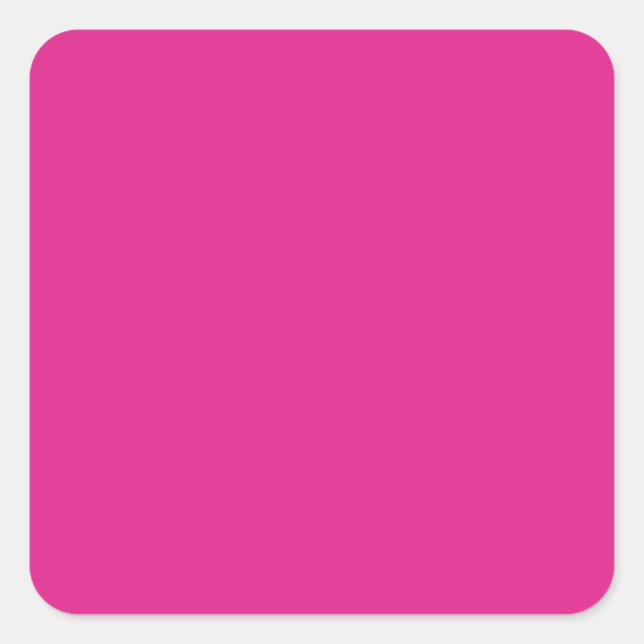 BUDGET CERISE PINK Modern Core Wedding Square Sticker (Front)