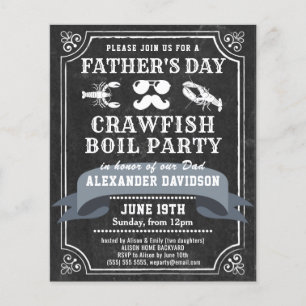 BUDGET Chalkboard Father's Day Photo Invitation