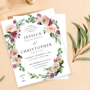 Budget Champagne & Pink Floral Wedding 2