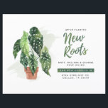 Budget Change of Address Moving Announcement<br><div class="desc">Customise this cute modern plant design moving home card by clicking on the “Personalise” button above. Click the “Customise Further" link and use our design tool to modify this template, like changing the background colour. The fonts "New Roots" is set but all the other texts can be change to suit...</div>