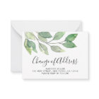 Budget Change of Address Moving Announcement Card