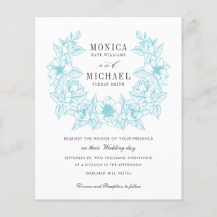 BUDGET Chic AQUA Magnolia Wreath Wedding 