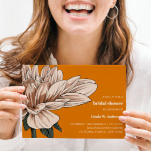 BUDGET Chic Flower Rust Ivory Bridal Shower