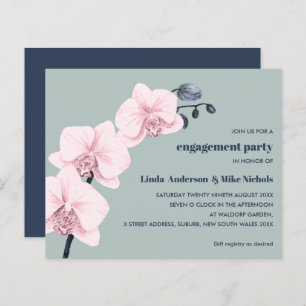 BUDGET Chic Orchid Branch Pink navy sage wedding