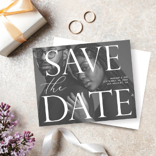 Budget Chic Photo LG Save the Date B&W