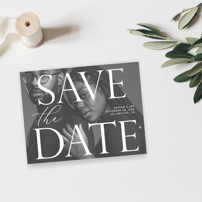 Budget Chic Photo LG Save the Date B&W Flyer (Creator Uploaded)