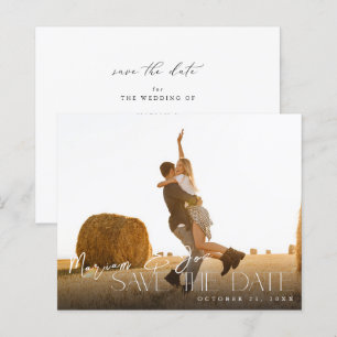 Budget Chic Photo Strip Save the Date 2