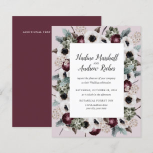 Budget Chic Plum Ivory Sage pink frame Wedding