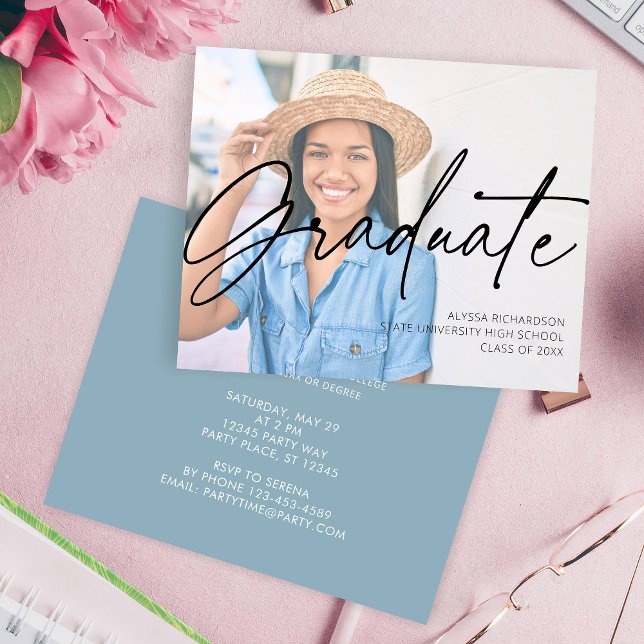 Budget Chic Script H Photo Graduation Party (Creator Uploaded)