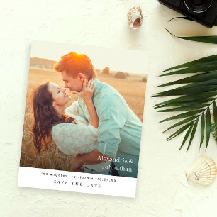 Budget Chic Stylish Mod Photo Save the Date Flyer