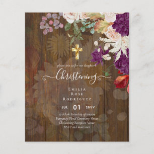 BUDGET CHRISTENING Invite Baptism Bautizo Bautismo Flyer