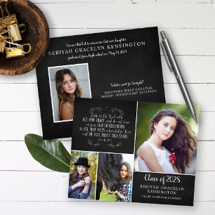 Budget Christian Graduation Announcement Verse