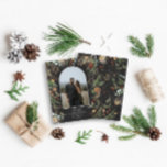 BUDGET Christmas 1 photo arch watercolor botanical Flyer<br><div class="desc">budget Merry Christmas modern elegant watercolor dried botanical floral muted colours holiday arch 1 photo Christmas flyer</div>