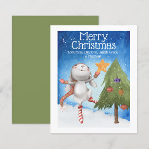 BUDGET Christmas Bunny Rabbit Decorating Tree