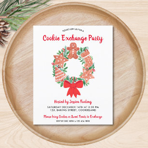 Budget Christmas Cookie Exchange Party Invitation