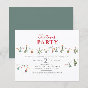 Budget Christmas Holiday Party Corporate Invite