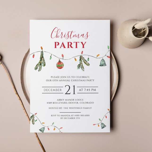 Budget Christmas Holiday Party Invitation (Creator Uploaded)