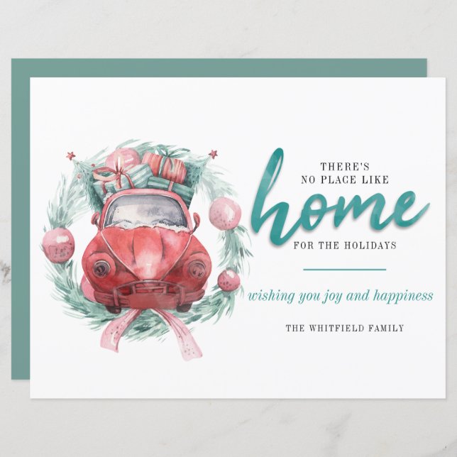 Budget Christmas Holidays No Place Like Home (Front/Back)