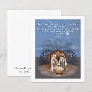 BUDGET Christmas Nativity Scene Scripture Religion