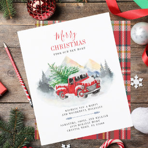 Budget Christmas New Home Moving Announcement