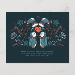 Budget Christmas Owls Hygge Scandinavian Folk Art